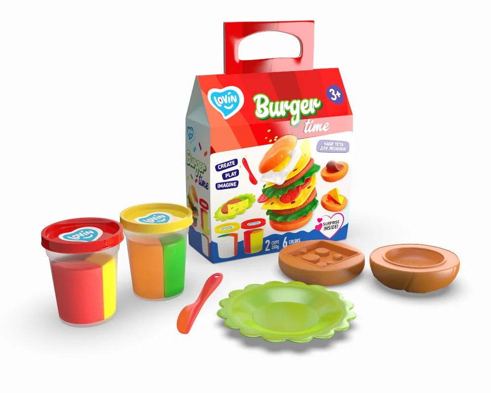 Lovin set plastilina 100% ECO 3 ani+ Burger Time