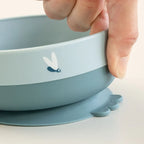 Done by Deer set pentru primele mese cu ventuza Foodie 0m+ Elphee Blue