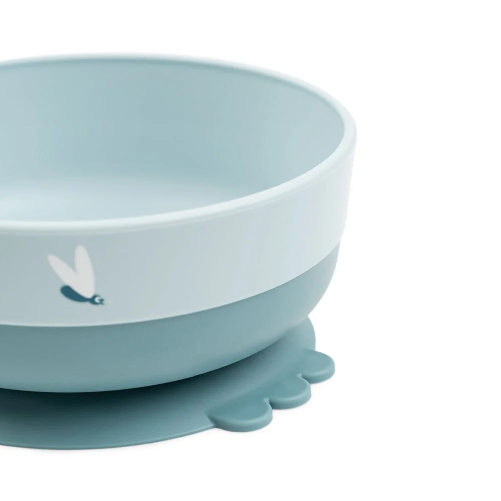 Done by Deer set pentru primele mese cu ventuza Foodie 0m+ Elphee Blue