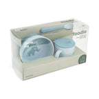 Done by Deer set pentru primele mese cu ventuza Foodie 0m+ Elphee Blue