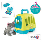 Smoby set Veterinary Case pisica cu cusca de transport si accesorii pentru 3 ani+