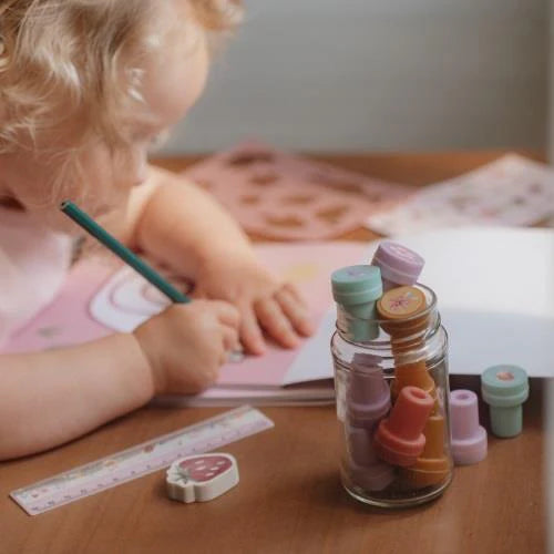 Little Dutch set stampile 16 bucati cu tus 3 ani+ Fairy Garden