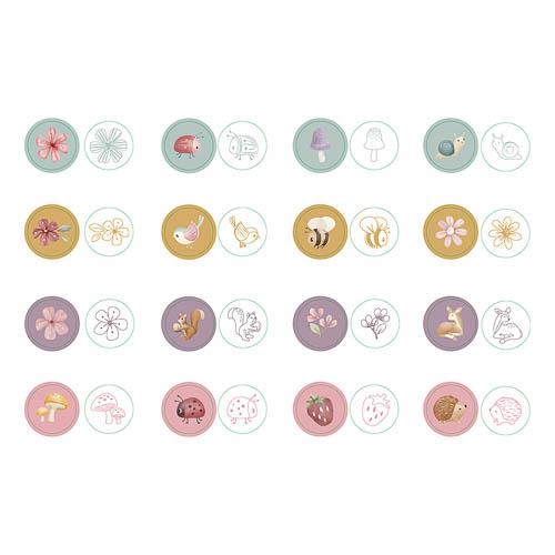 Little Dutch set stampile 16 bucati cu tus 3 ani+ Fairy Garden