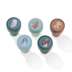 Little Dutch set stampile 16 bucati cu tus 3 ani+ Forest Friends