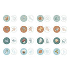 Little Dutch set stampile 16 bucati cu tus 3 ani+ Forest Friends