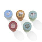 Little Dutch set stampile 16 bucati cu tus 3 ani+ Little Farm