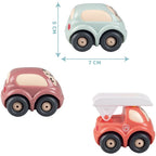 Smoby set vehicule cu 3 masinute 12m+