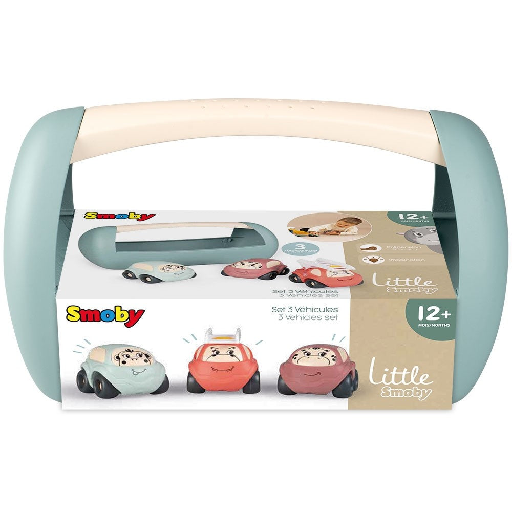 Smoby set vehicule cu 3 masinute 12m+