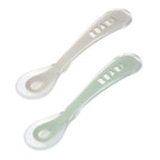Beaba set 2 lingurite silicon 8m+ Sage Green