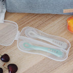 Beaba set 2 lingurite silicon 8m+ Sage Green