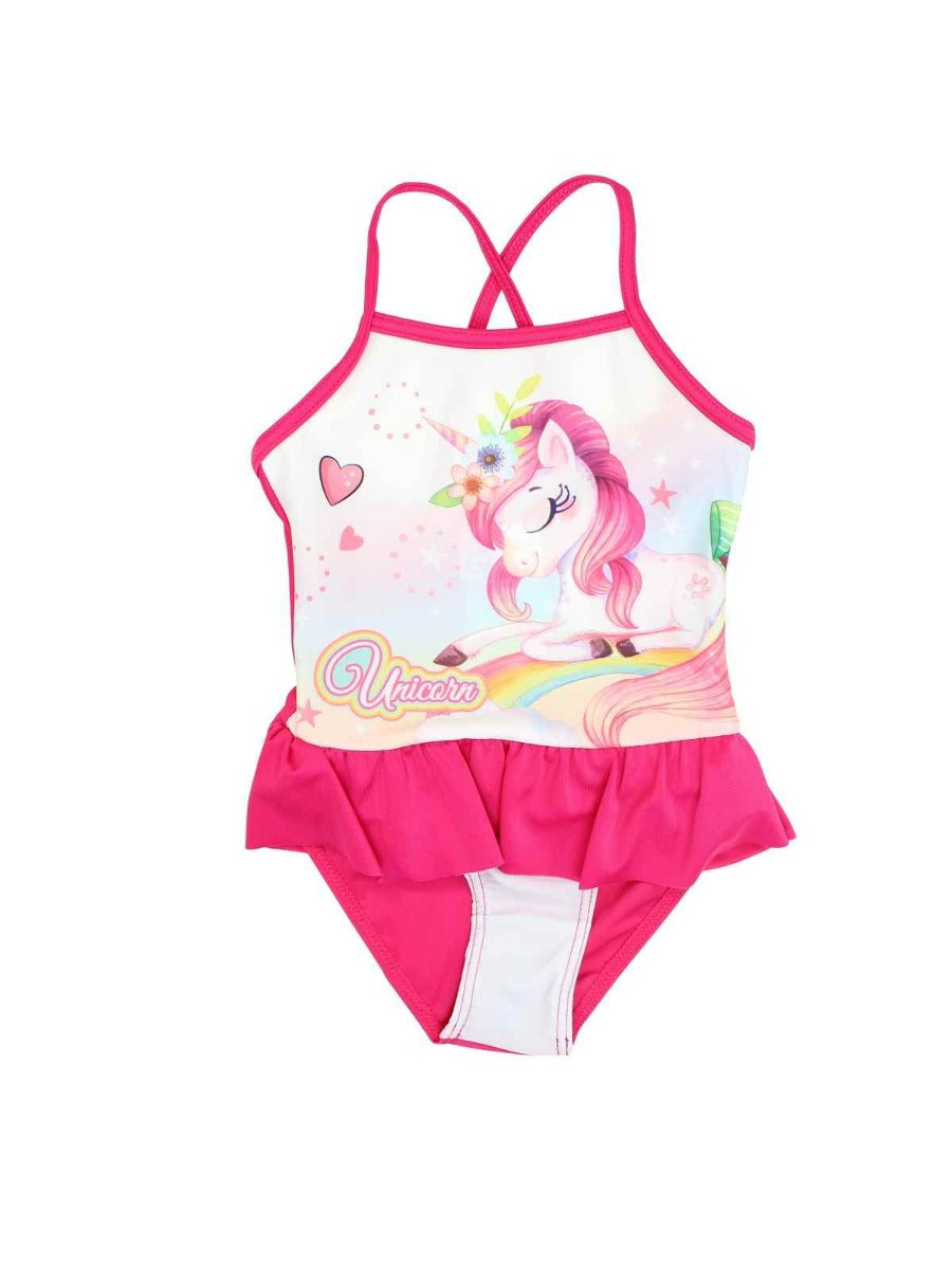 Setino costum de baie fete intreg 2-6 ani, Unicorn Pink Imagine principală a produsului