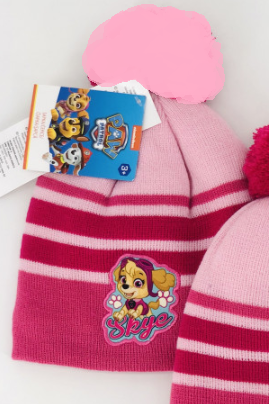 Setino caciula fete captusita 54-56, Paw Patrol Light Roz 771-976
