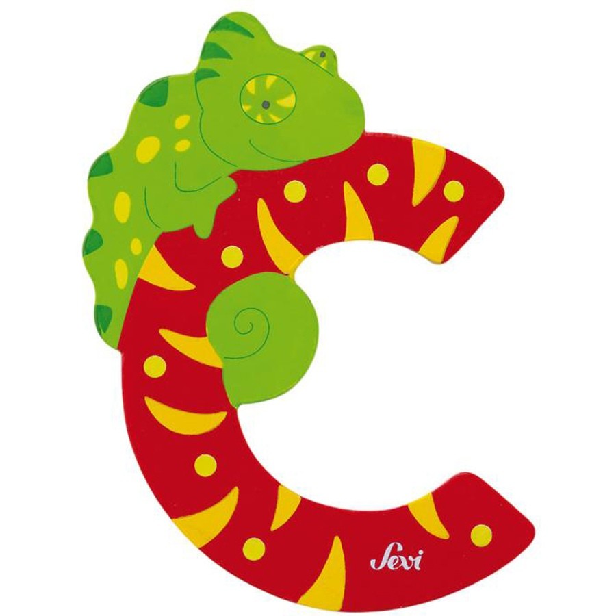 Sevi Litera din lemn cu animale  "C"