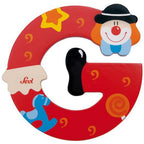 Sevi Litera din lemn cu clovn "G"