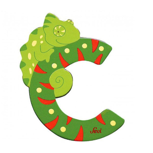 Sevi Litera din lemn cu animale  "C"