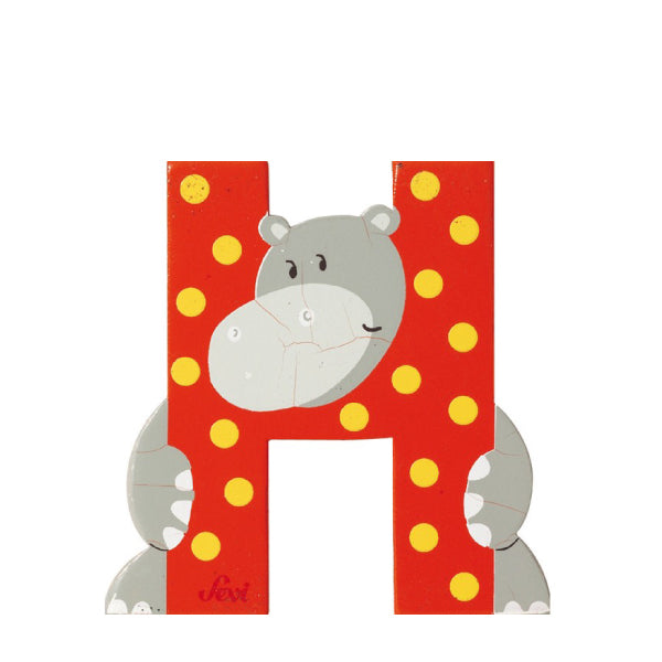 Sevi Litera din lemn cu animale  "H"