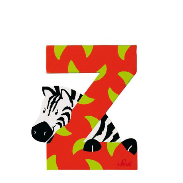 Sevi Litera din lemn cu animale  "Z"