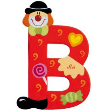 Sevi Litera din lemn cu clovn B 81738 01 Imagine principală a produsului