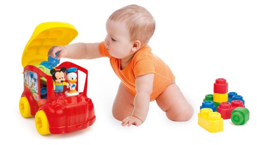 Clementoni set cuburi moi Mickey Bus scoala 04