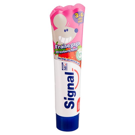 Signal Kids pasta de dinti Strawberry flavour 50 ml pentru 3-6 ani