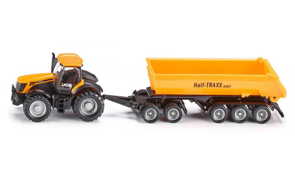Siku Jucarie Masinuta JCB Tractor with dolly and tipping trailer 3ani+ Imagine principală a produsului