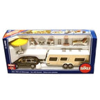 Siku Jucarie masinuta Cayenne suv with RV Camper car with caravan 3ani+