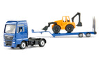 Siku jucarie masinuta 3 ani+ camion MAN Truck with Backhoe Loader