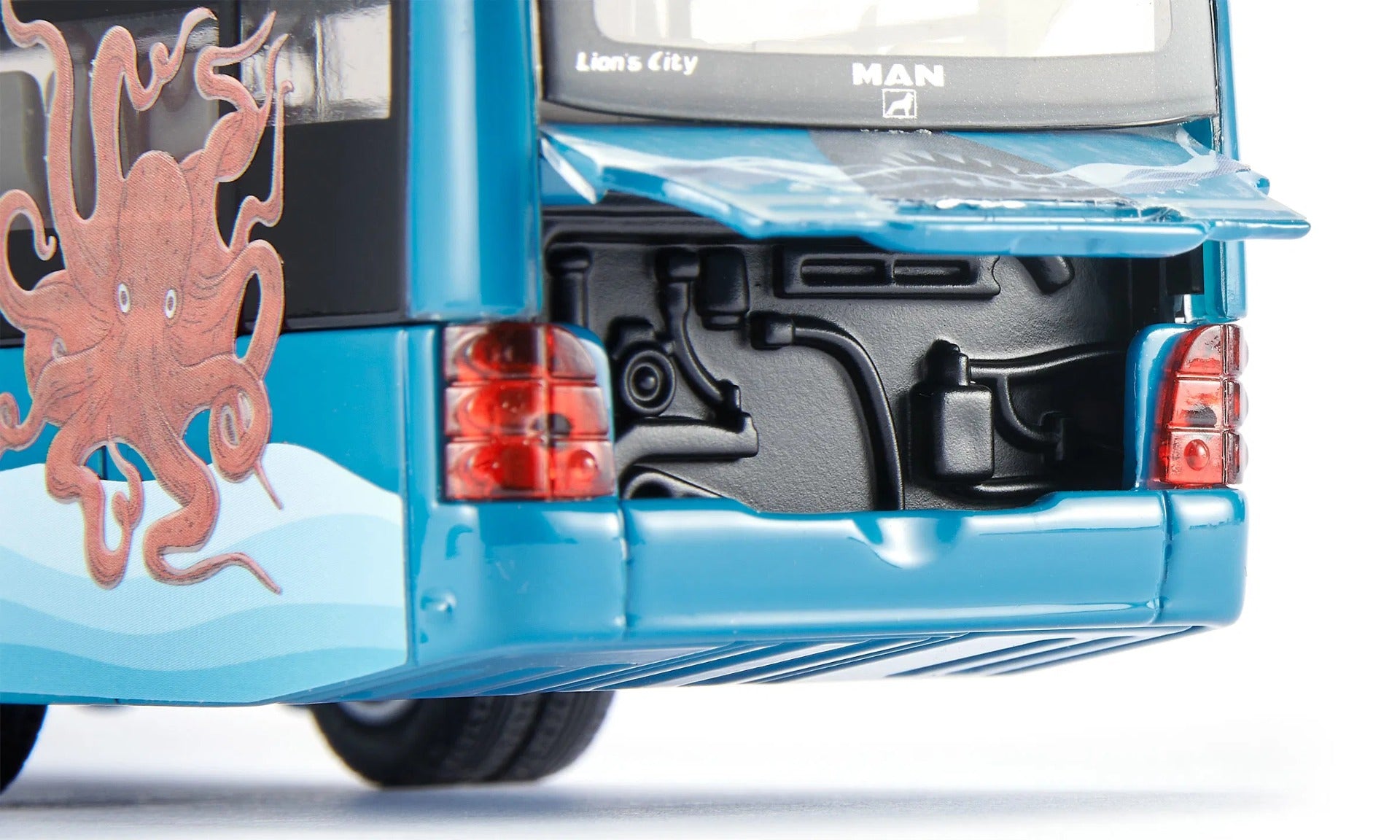 Siku jucarie autobuz MAN Lions City Articulated bus 3 ani+ Albastru