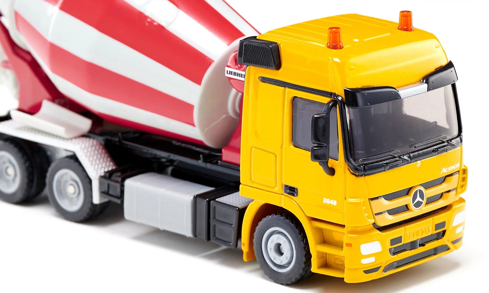 Siku jucarie betoniera Mixer truck 3 ani+ Portocaliu cu rosu