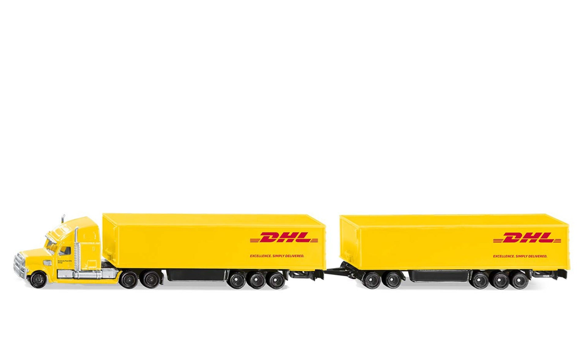 Siku jucarie camion DHL Road Train 3 ani+ Galben