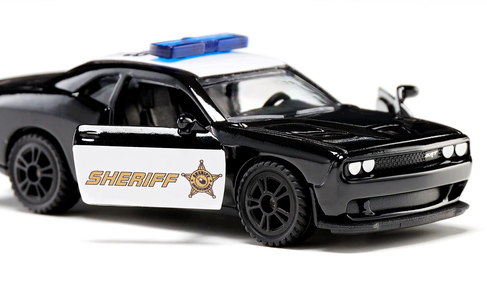 Siku jucarie masinuta Dodge Challenger SRT County Sheriff 3 ani+ 