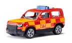 Siku jucarie masinuta Land Rover Defender Fire Brigade 3 ani+ 