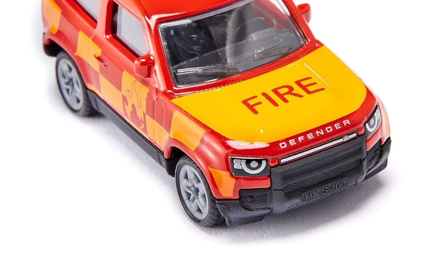 Siku jucarie masinuta Land Rover Defender Fire Brigade 3 ani+ 