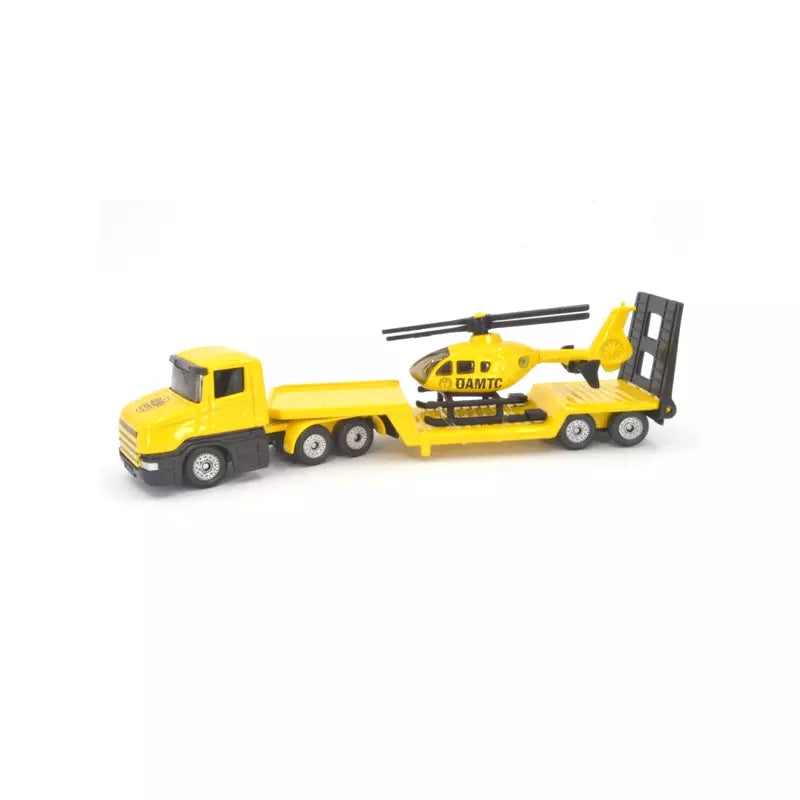 Siku jucarie masinuta Low Loader with ÖAMTC Helicopter 3ani+