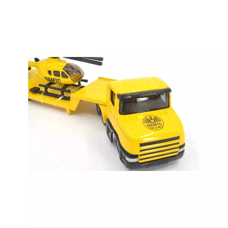 Siku jucarie masinuta Low Loader with ÖAMTC Helicopter 3ani+