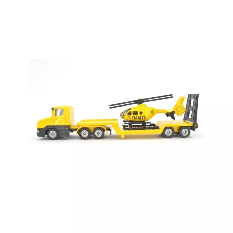 Siku jucarie masinuta Low Loader with ÖAMTC Helicopter 3ani+