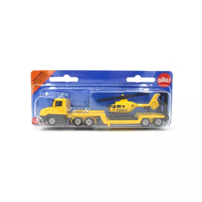 Siku jucarie masinuta Low Loader with ÖAMTC Helicopter 3ani+