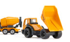 Siku jucarie set constructii 3 ani+ Doua camioane galbene