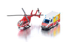 Siku jucarie set Mercedes-Benz 3 ani+ Ambulanta cu Elicopter