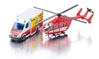 Siku jucarie set Mercedes-Benz 3 ani+ Ambulanta cu Elicopter