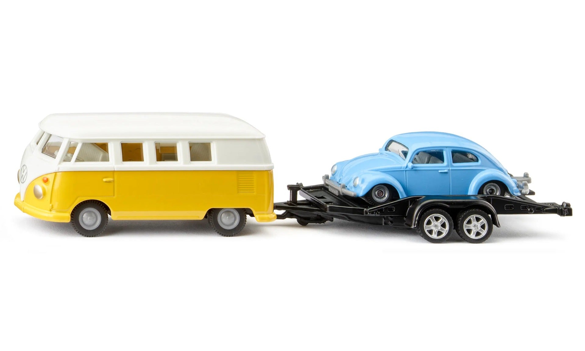 Siku jucarie VW T1 cu remorca si VW Broasca clasic 3 ani+ Imagine principală a produsului