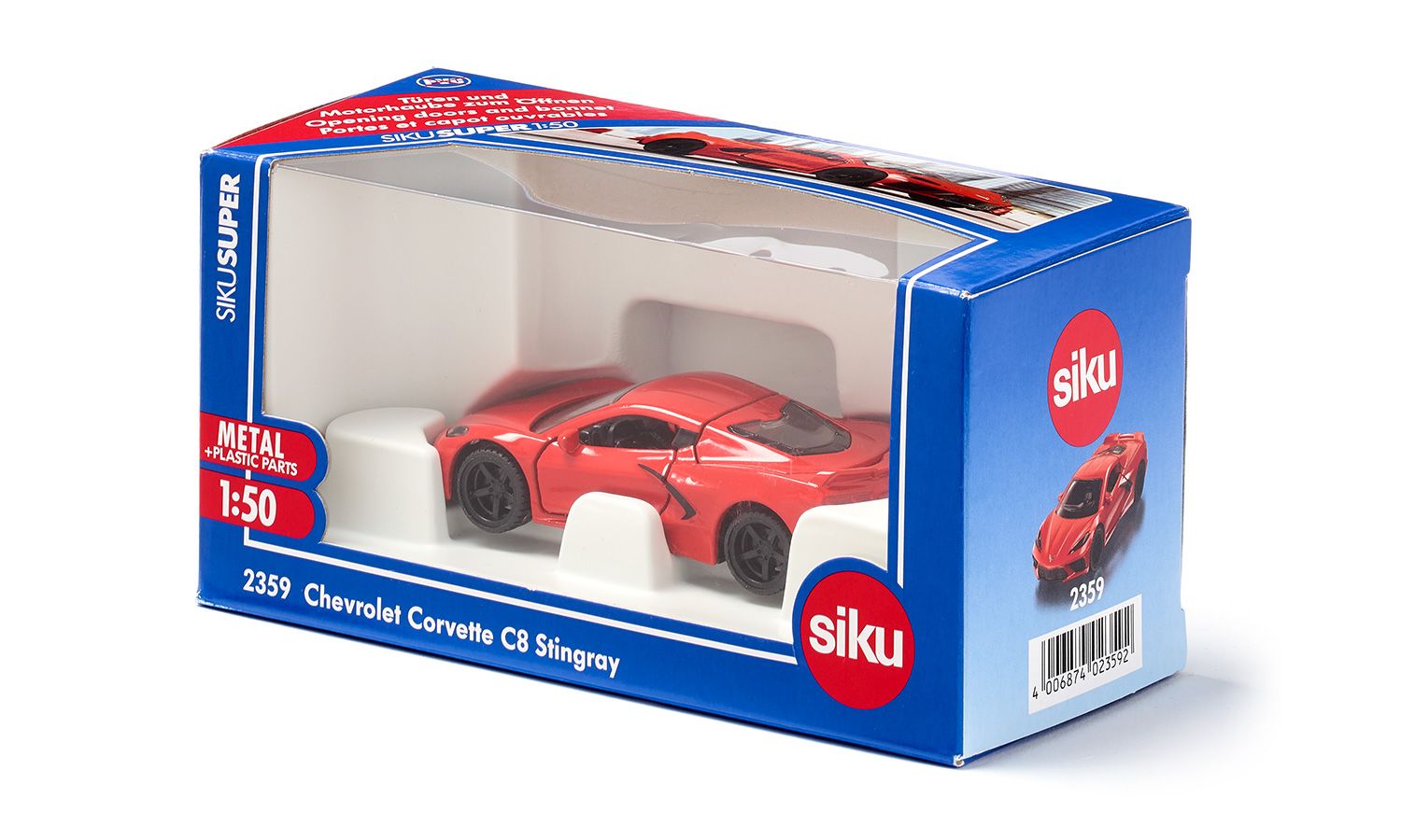 Siku masinuta Chevrolet Corvette C8 Stingray 3 ani+