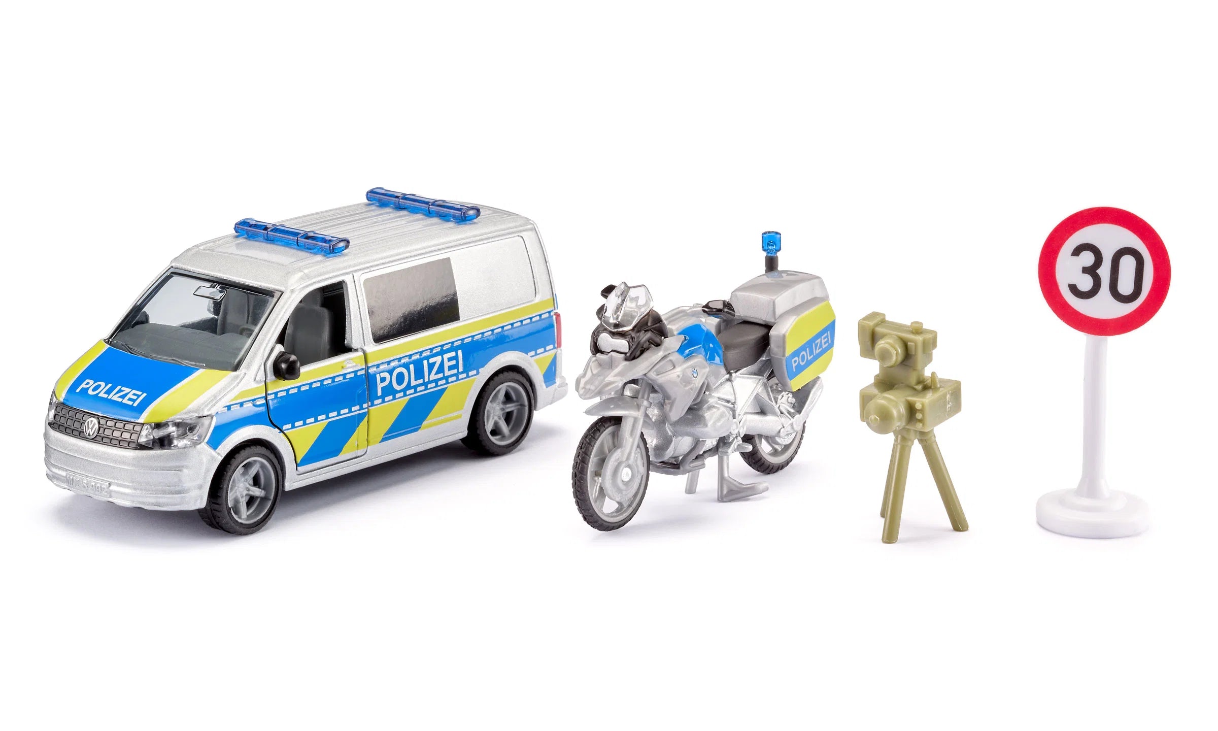 Siku masinuta VW T6 cu motocicleta BMW 3 ani+ Politie Imagine principală a produsului