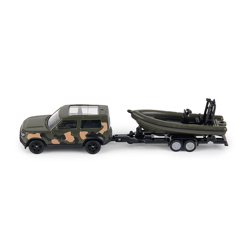 Siku set masinuta Military Land Rover Defender cu barca 3 ani+ Imagine secundară a produsului