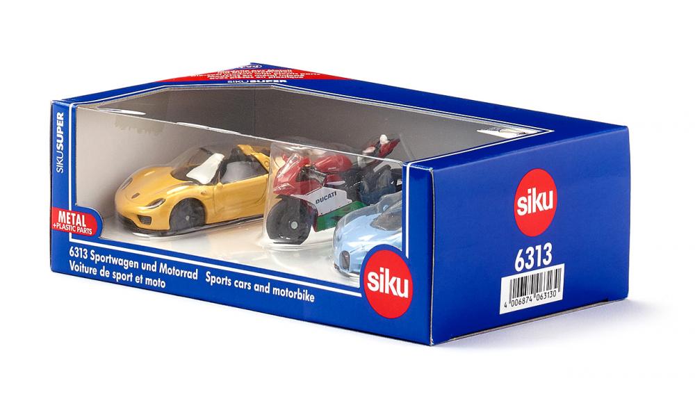 Siku set cadou masinute sport si motocicleta 3 ani+ 09