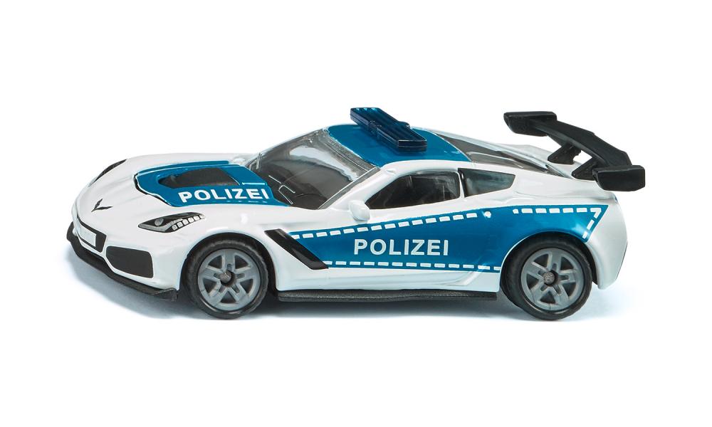 Siku jucarie masinuta Chevrolet Corvette ZR1 Polizei 3 ani+ 01