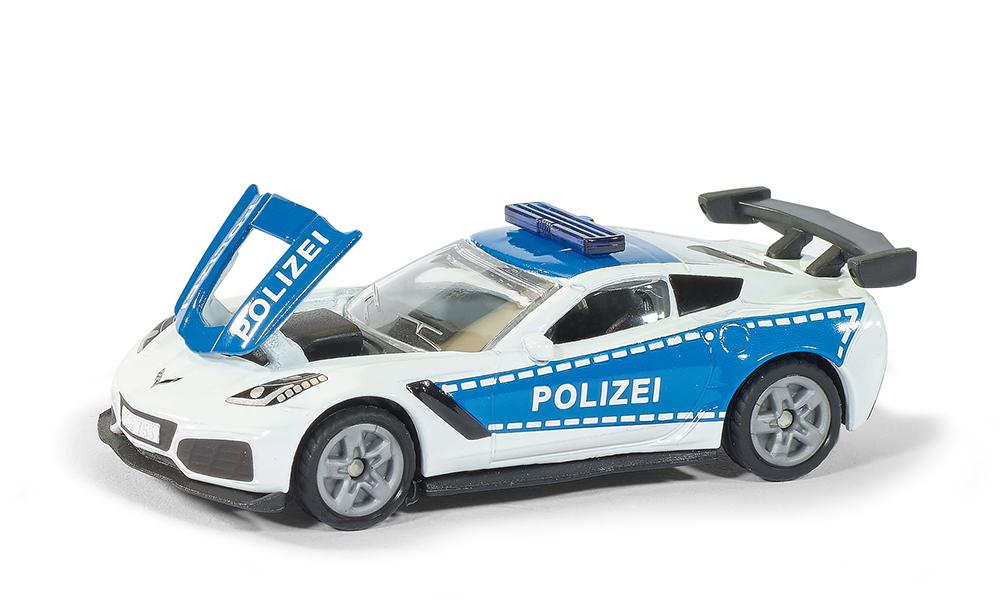 Siku jucarie masinuta Chevrolet Corvette ZR1 Polizei 3 ani+  07