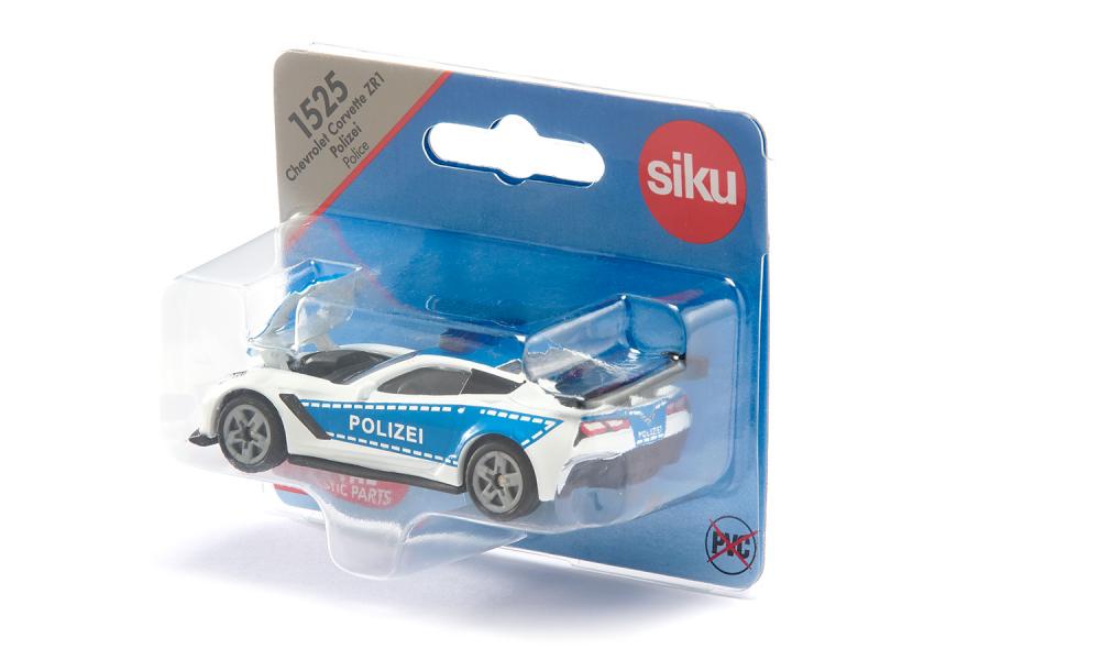 Siku jucarie masinuta Chevrolet Corvette ZR1 Polizei 3 ani+  08