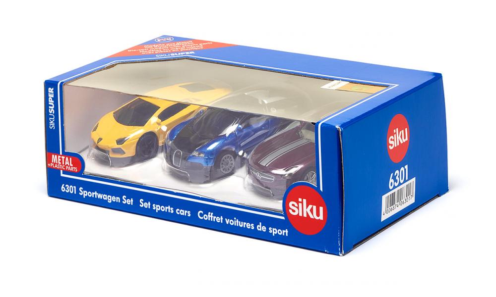 Siku Jucarie masinuta Sports cars gift set 3ani+ 6301 02
