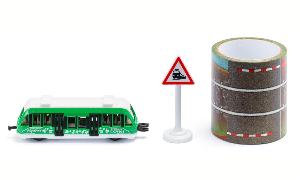 Siku jucarie masinuta tren local 3 ani+, Local train with tape 01 Imagine principală a produsului